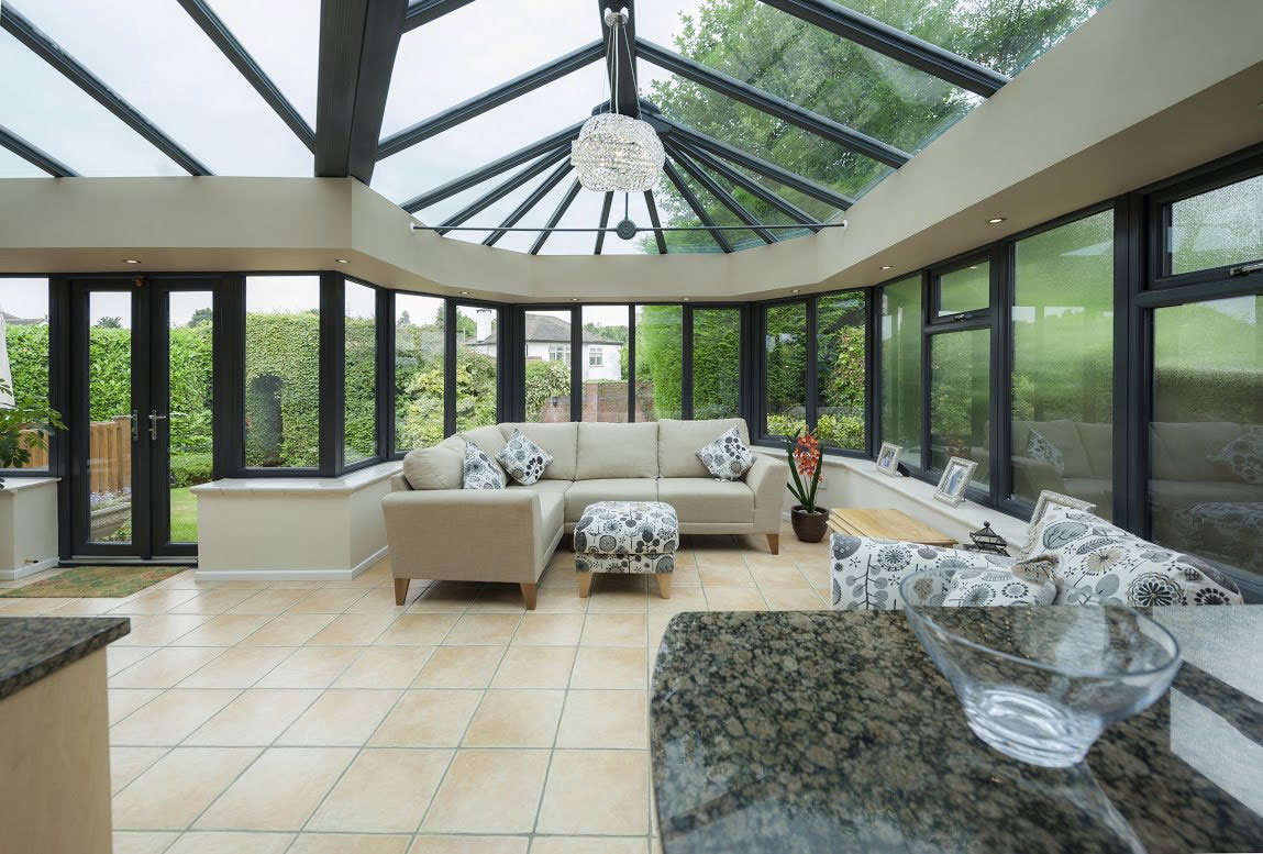 Ultraframe Designer Glass Conservatory Roof Stevenage